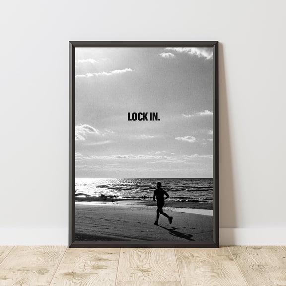 Running Motivation Poster, Discipline Poster, Motivational Wall Art, Running Inspiration Print, Success Mindset Decor, Fitness Motivation , Poster Print Only