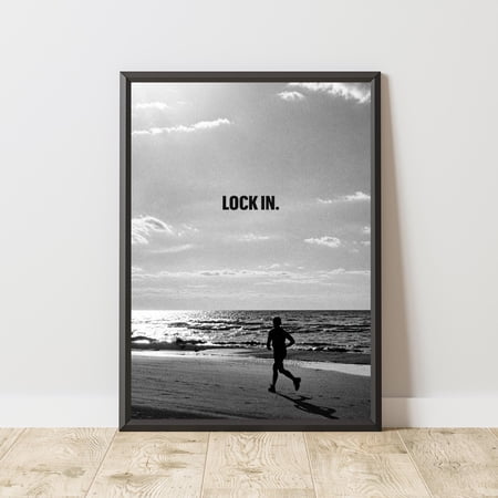 Running Motivation Poster, Discipline Poster, Motivational Wall Art, Running Inspiration Print, Success Mindset Decor, Fitness Motivation, Poster Only