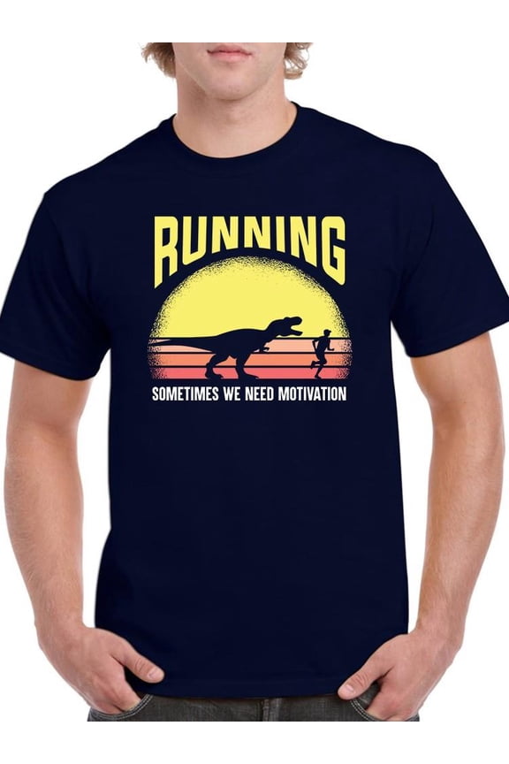 Running Motivation T-Shirt Men -Smartprints Designs, Male Medium