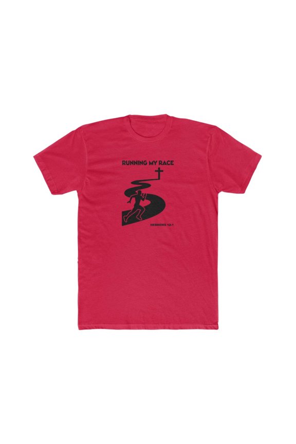 Running My Race Men's Cotton Crew Tee