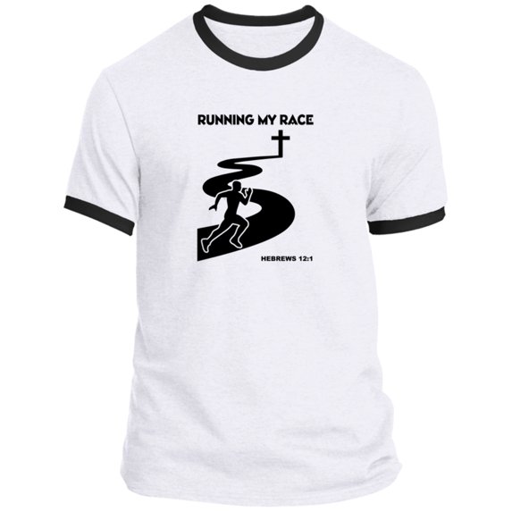 Running My Race Men’s Ringer Tee