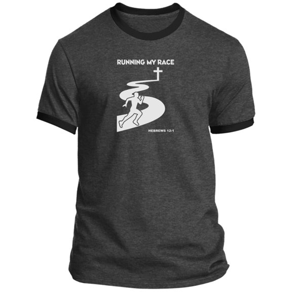 Running My Race Men’s Ringer Tee