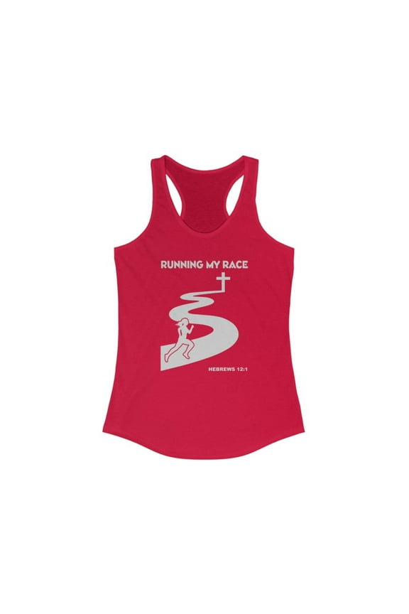Running My Race Women's Ideal Racerback Tank