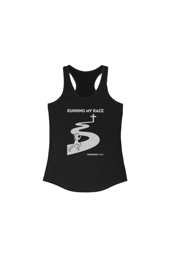 Running My Race Women's Ideal Racerback Tank