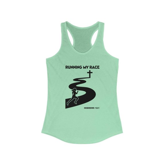 Running My Race Women’s Ideal Racerback Tank