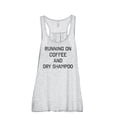 thumbnail image 1 of Running On Coffee And Dry Shampoo Women's Fashion Sleeveless Flowy Racerback Workout Yoga Tank Top Sport Grey X-Large, 1 of 3
