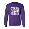 thumbnail image 1 of Running On Low Tire Pressure Adult Long Sleeve T-shirt, 1 of 3