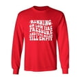 thumbnail image 1 of Running On Low Tire Pressure Adult Long Sleeve T-shirt, 1 of 3