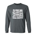 thumbnail image 1 of Running On Low Tire Pressure Adult Long Sleeve T-shirt, 1 of 3