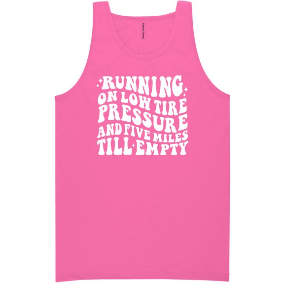 Running On Low Tire Pressure Neon Tank Top