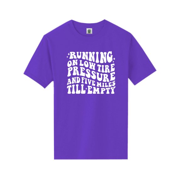 Running On Low Tire Pressure Short Sleeve Neon T-Shirt