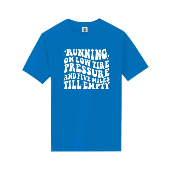 Running On Low Tire Pressure Short Sleeve Neon T-Shirt
