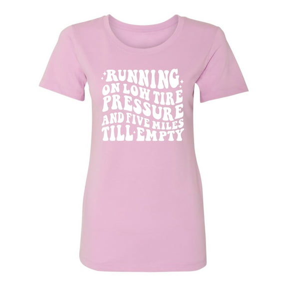 Running On Low Tire Pressure Womens crewneck tee