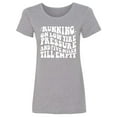 thumbnail image 1 of Running On Low Tire Pressure Womens crewneck tee, 1 of 2