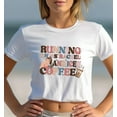 thumbnail image 1 of Running On Ms. Rachel And Iced Coffee T-Shirt,Purple color,size M, 1 of 1