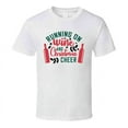 thumbnail image 1 of Running On Wine And Christmas Cheer Tee Fun Christmas Tshirt Holiday T Shirt, 1 of 1