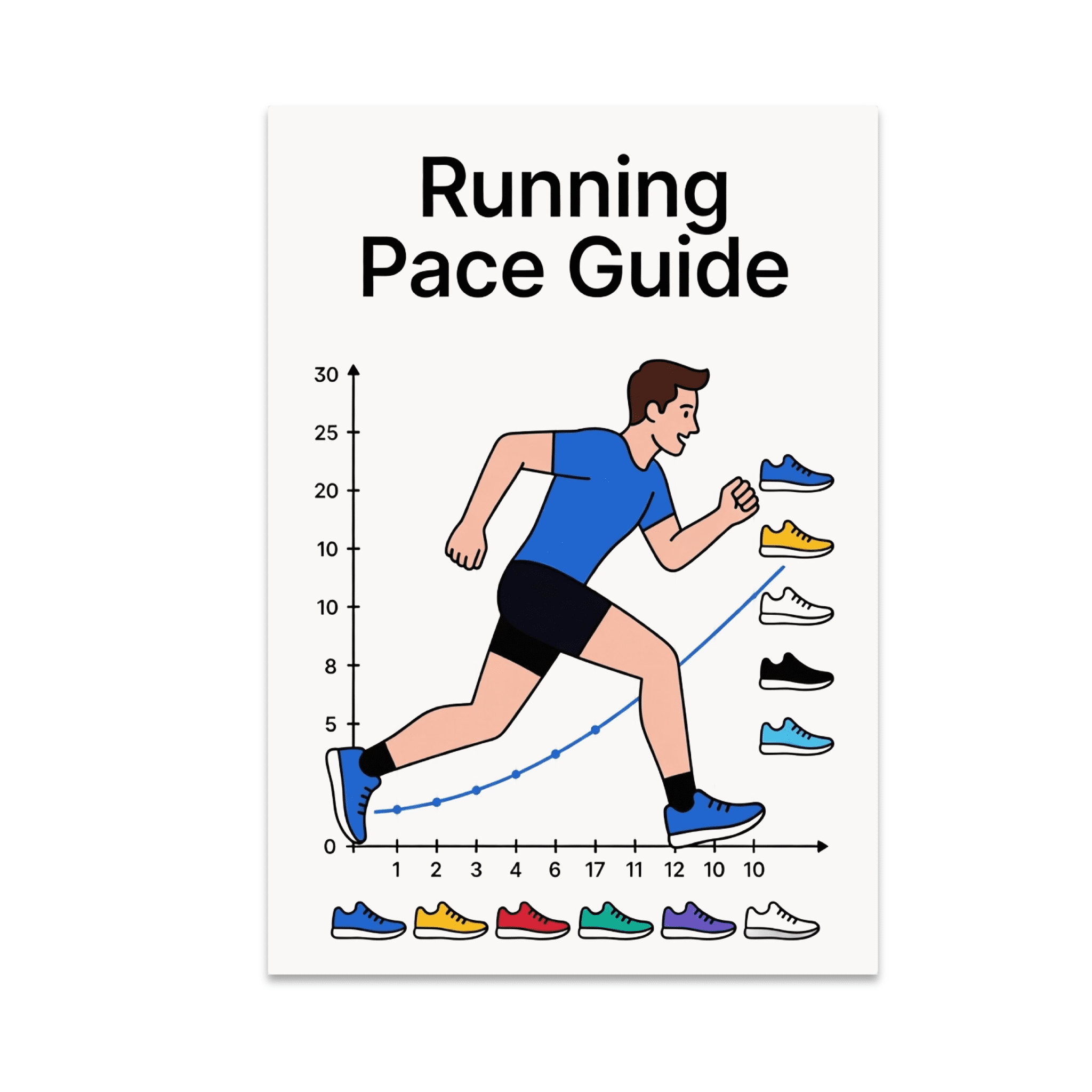Ppace Guide Running Pace Guide Infographic Wall Art - Running Enthusiast - 13x19 ...