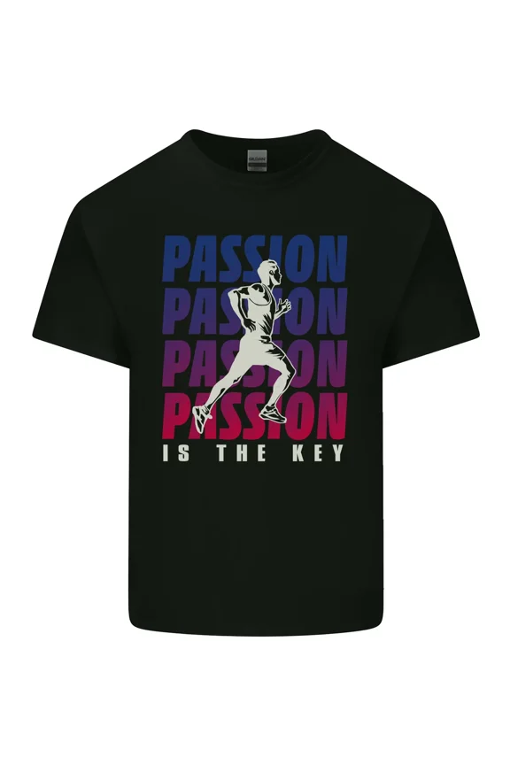 Running Passion Is The Key Funny Runner and Marathon Unisex T-Shirt