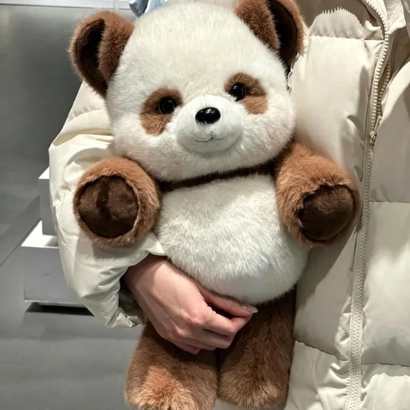 Running Plush Toy, Interactive Moving Panda Stuffed Animal Gift, Brown | Running panda plush toy with interactive moving legs, ultra soft fabric, realistic design, and cuddly fun for gifting
