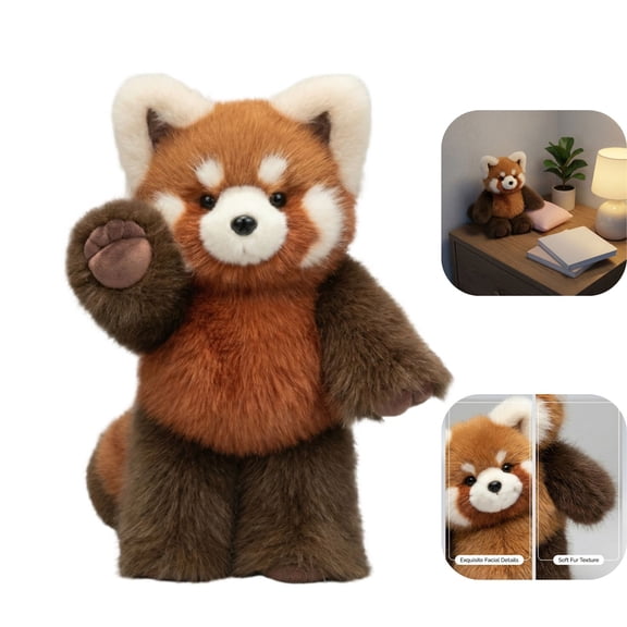 Running Plushie Stress Relief Pig Panda Cow Stuffed Animal Shaking Interactive Moving Legs Desktop Fidget Toy Soft Cuddly Pal Sensory Gift for Kids Adults Office Bedroom Home Nursery