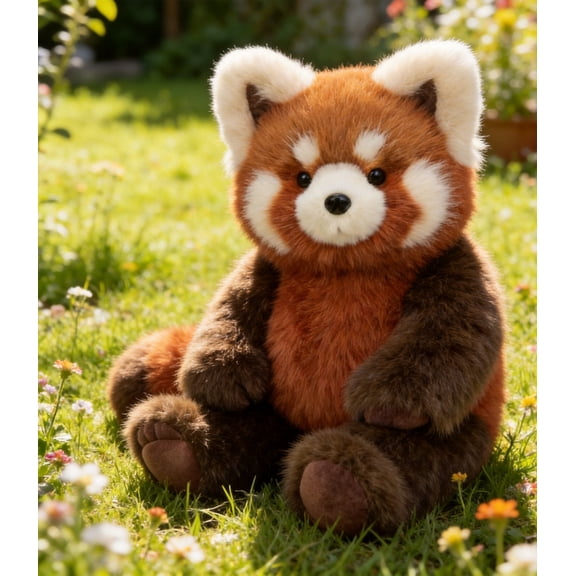 Running Plushies - 20inch Cute Running Red Panda Plush Toy, Interactive Moving Legs Stuffed Animals for Stress Relief, Christmas Birthday Gift for Kids & Adults