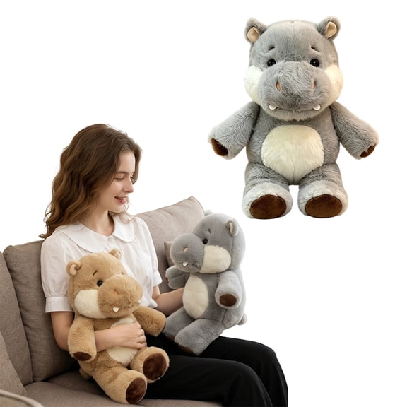 Running Plushies Hunk Hippo, 17.7" Adorable Stuffed Animals Gifts