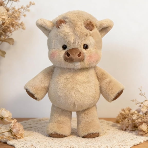 Running Plushies Little Cow Running Plush Stress Relief Stuffed Animal 2026 New Moving Legs Stuffed Animal Soft and Cuddly Farm Animal Doll Creative Gifts for Kids & Adults Girls and Boys