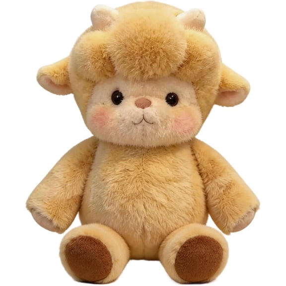 Running Plushies Running Sheep Plush,Moving Legs Stuffed Animal Toy,Stress Relief Farm Highland Sheep Decor Pillow for Couch Bed Car, Cozy Huggable Gift for Adult-17.7IN