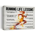 thumbnail image 1 of Running Poster Canvas Wall Art for Home Decor, Running Life Lessons Inspirational Canvas poster, 1 of 1