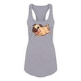 thumbnail image 1 of Running Pug Tank Women -Image by Shutterstock, Female x-Large, 1 of 4