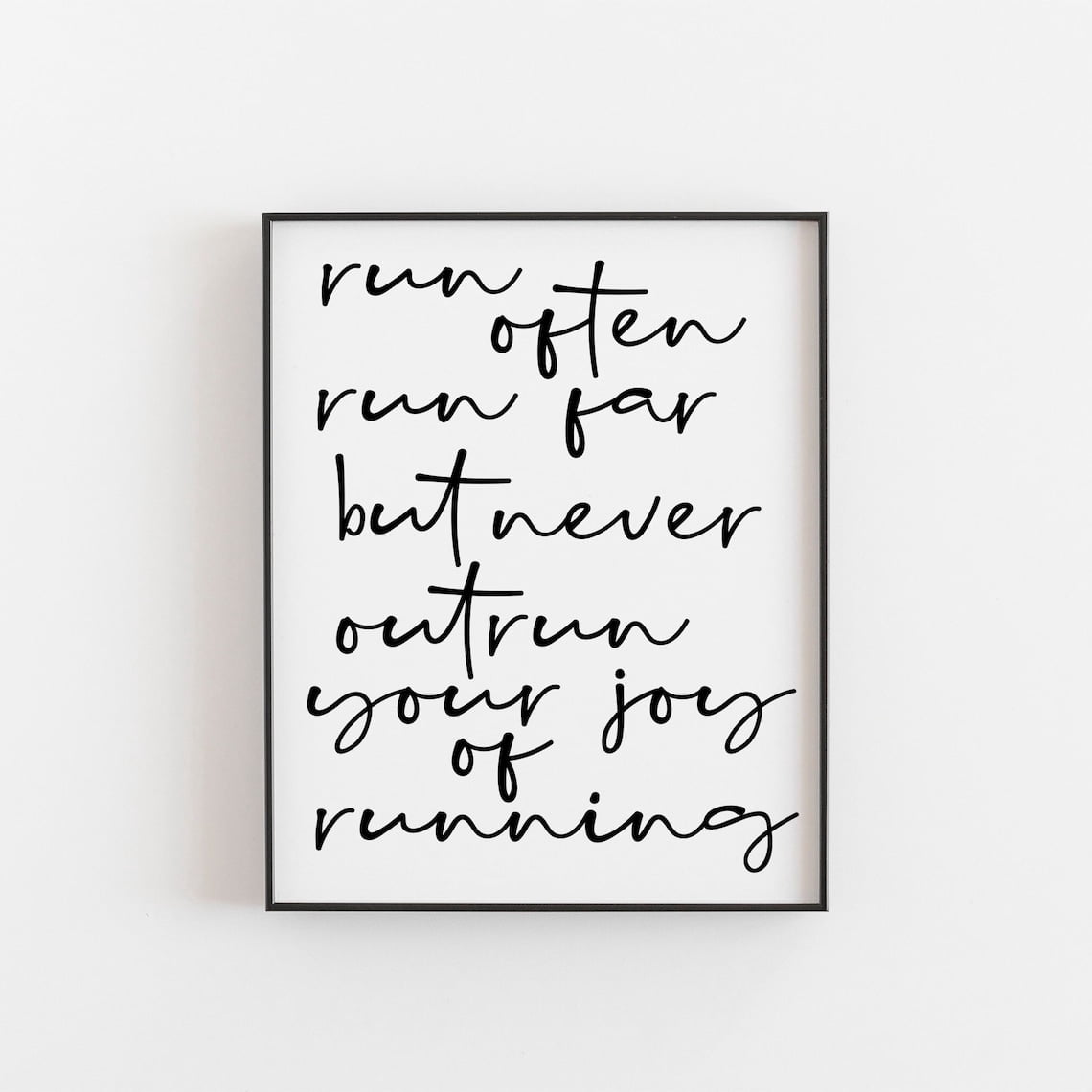 Health Run Quotes Running Quote Poster, Marathon Runner, Motivational, Black And White ...