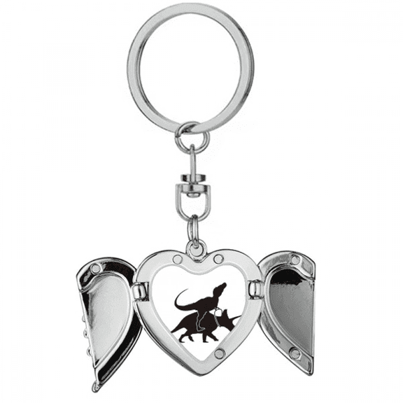 Running Reins Horse Riding Heart Angel Wing Key Chain Holder