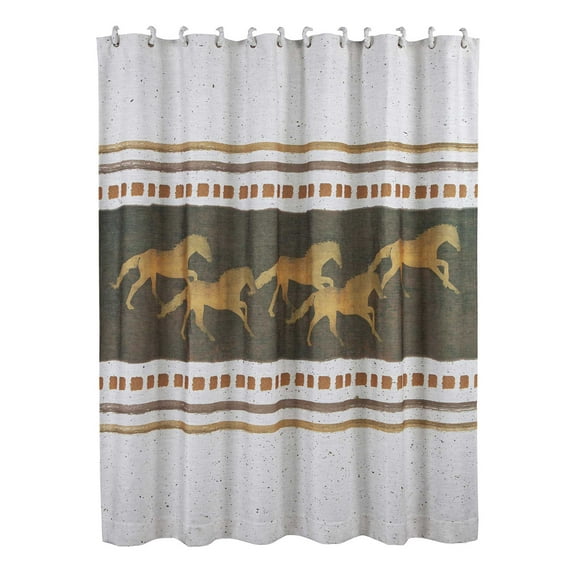 Running Remuda Shower Curtain