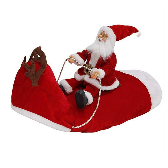 Running Santa Claus Christmas Pet Costumes Dog Apparel Party Dressing up Clothing
