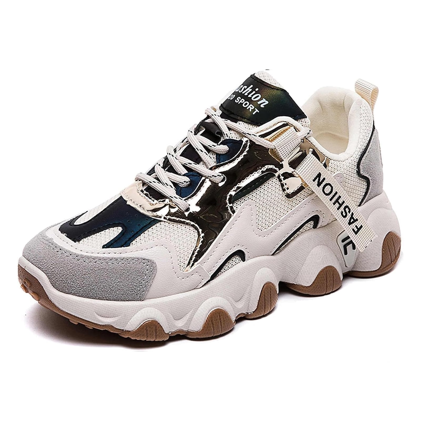 GSIGUL Men's Running Shoes - Breathable Mesh Athletic Sneakers For Walking, Training, Tennis
