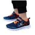 thumbnail image 1 of Running Shoes for Little Big Kids Boys Blue Breathable Mesh Comfortable Casual Sports Tennis Walking Sneakers, 1 of 8