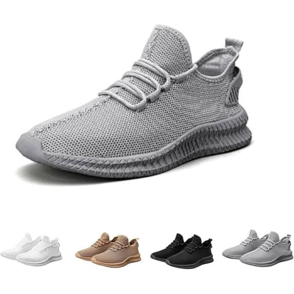 Running Shoes for Men reathable Non Slip Men's Sneakers Knit Mesh Design Walking Shoes for Men Lightweight Men's Trail Running Shoes Workout Shoes