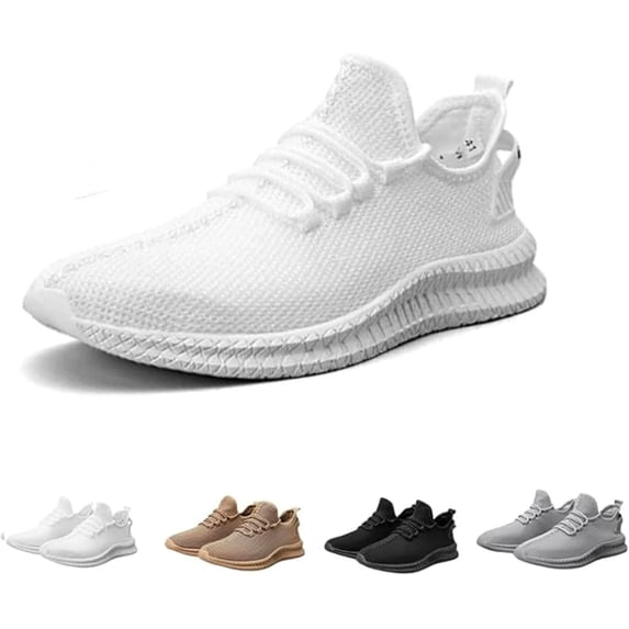 Running Shoes for Men reathable Non Slip Men's Sneakers Knit Mesh Design Walking Shoes for Men Lightweight Men's Trail Running Shoes Workout Shoes