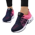 thumbnail image 1 of Running Shoes for Women Lace up Mesh Sneakers Antislip Air Cushion Breathable Tennis Shoes Lightweight Sneakers Hot Pink Size 7, 1 of 7