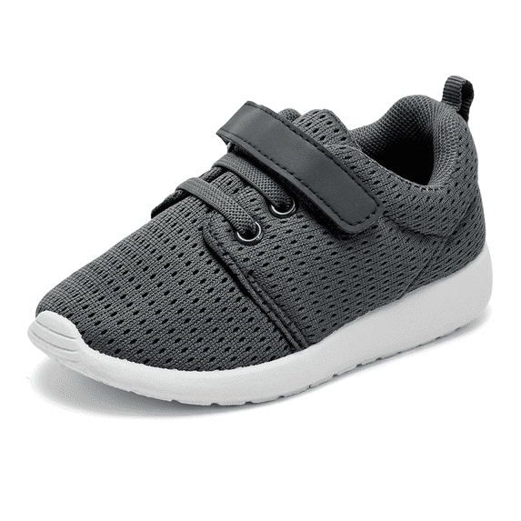 Toddler Boy Shoes Casual Tennis Shoes Girls Breathable Sneakers for Trail Running,Fall Drak Grey/White 5 M US Toddler