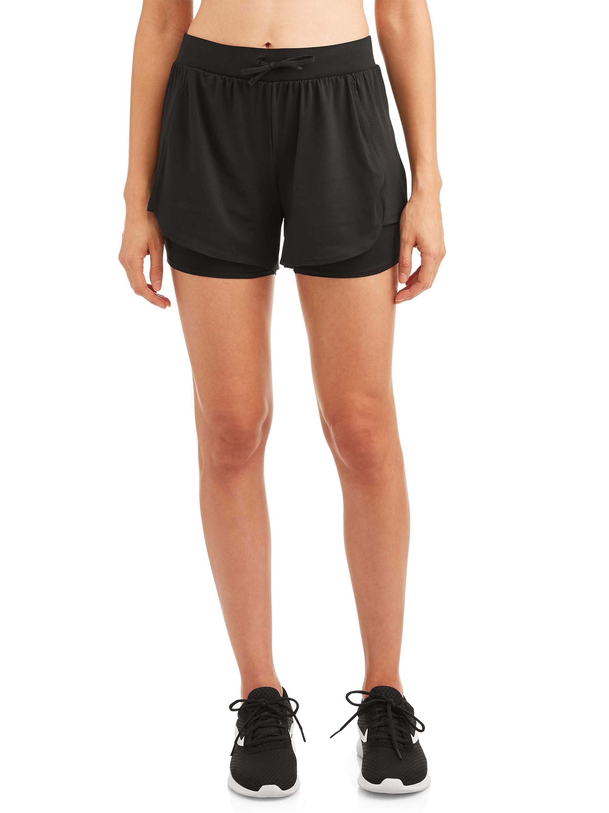 Shorts with bike shorts underneath sale
