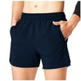 thumbnail image 1 of Running Shorts For Men Qiggri Man Solid-Color Casual Sports Running Zipper Pocket Drawstring Shorts, 1 of 7
