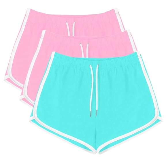 Running Shorts For Women Sevevn 3PC Women Casual Summer Sports Shorts Workout Yoga Shorts Active Shorts Athletic Shorts For Women
