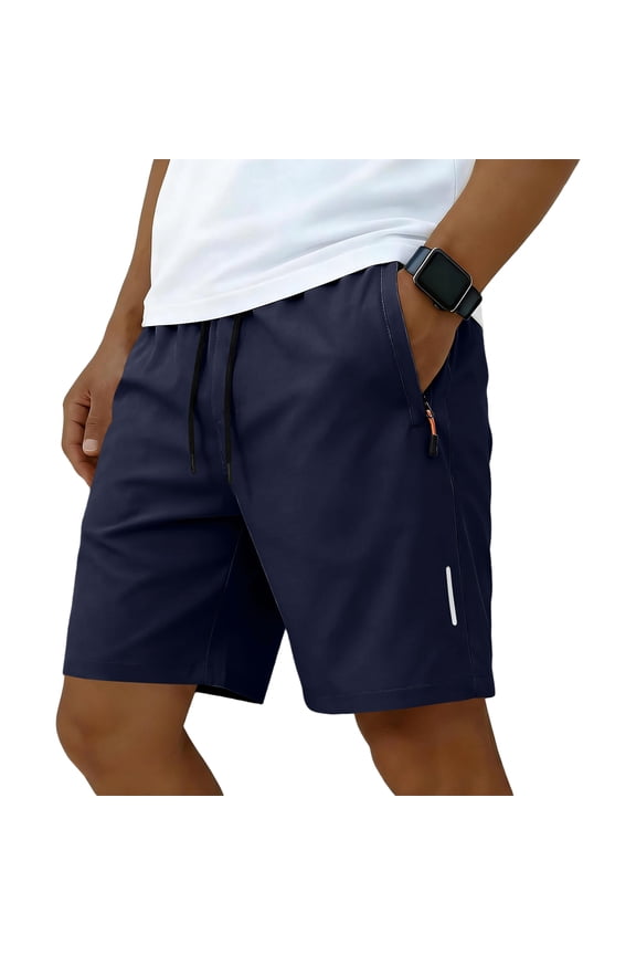 Running Shorts Lightweight Athletic Shorts with Zipper Pockets for Workout Gym Training Outdoor