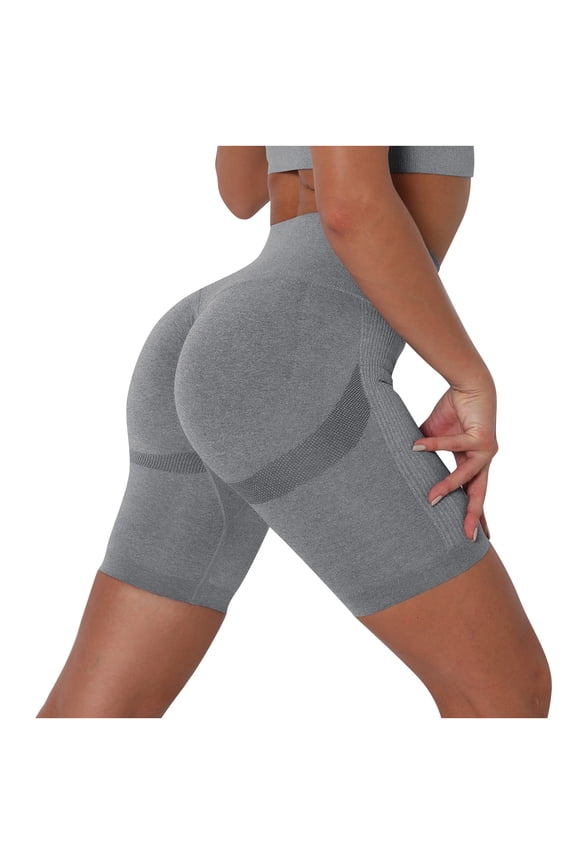 Running Shorts Sevevn Women's Fitness Pants Tight-fitting Stretch Hip-Up Yoga Pants Womens Workout Shorts