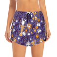thumbnail image 1 of Running Shorts for Women, Bowling Game Workout Athletic Shorts with Pockets, Lounge Yoga Shorts Women, 1 of 7