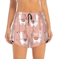 thumbnail image 1 of Running Shorts for Women, Exotic Smile Cute Alpaca Cactus Workout Athletic Shorts with Pockets, Lounge Yoga Shorts Women, 1 of 7