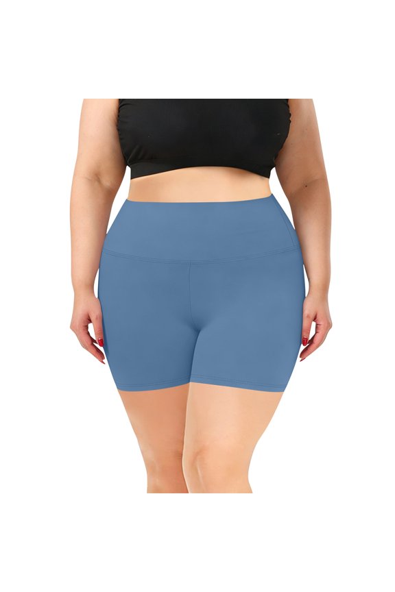Running Shorts for Women High Waisted Booty Workout Biker Shorts Plus Size Fashion Yoga Shorts