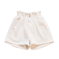 thumbnail image 1 of Running Shorts for Women Paper Bag Waist Button Roll Up Denim With Pockets Comfy Shorts for Women, 1 of 3