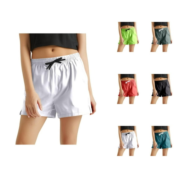 Running Shorts for Women Summer Quick Drying Moisture Wicking Loose Fit Yoga Gym Active Sports Workout Athletic Shorts
